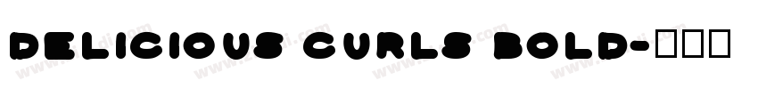 delicious curls bold字体转换